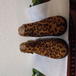 Leopard Print Ankle Boots